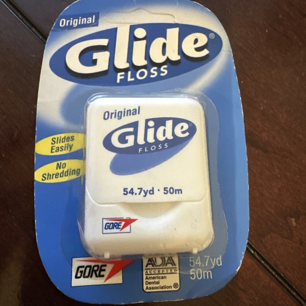 Glide Original FLAVORLESS Dental Floss Gore DISC 1992-2002 Sealed 54.7yd HTF